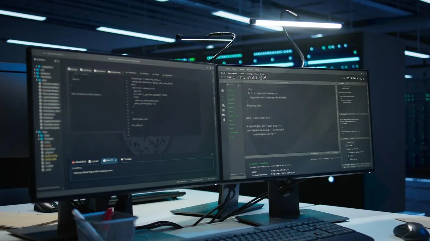 Kameraschwenk über PCs, die von Administratoren genutzt werden, die die Einhaltung von Vorschriften sicherstellen.