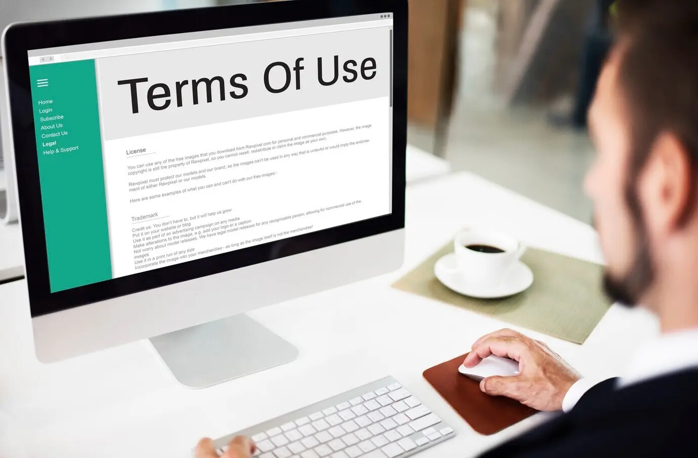 Konzept für Nutzungsbedingungen, Bedingungen, Regeln, Richtlinien und Verordnungen